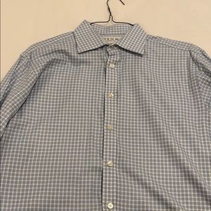 Pink by Thomas Pink blue checked shirt.